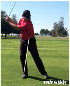 ゴルフ初心者に多いスウェイの原因は、中臀筋の機能低下が関係します。また中臀筋はアドレス姿勢からテイクバック時に横方向への動きに対して安定させる筋肉でもあります。